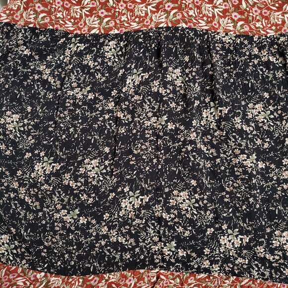 Natural Life Womens Maxi Tiered Dress L Mixed Print Half Sleeve Floral B… - Picture 8 of 11